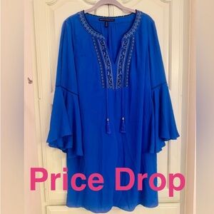 White House Black Market Royal Blue Embellished Dress